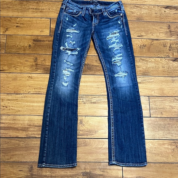 Divided Denim - Silver Tuesday Low Slim Boot Jeans